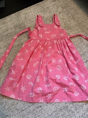Best & co Pink Seashell Print Sundress NWT size 6 girls